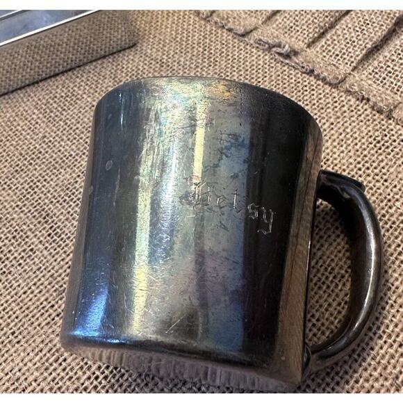 Reed and Barton Silver-plate Baby / Child Cup #865 still has sticker on bottom - Picture 4 of 5